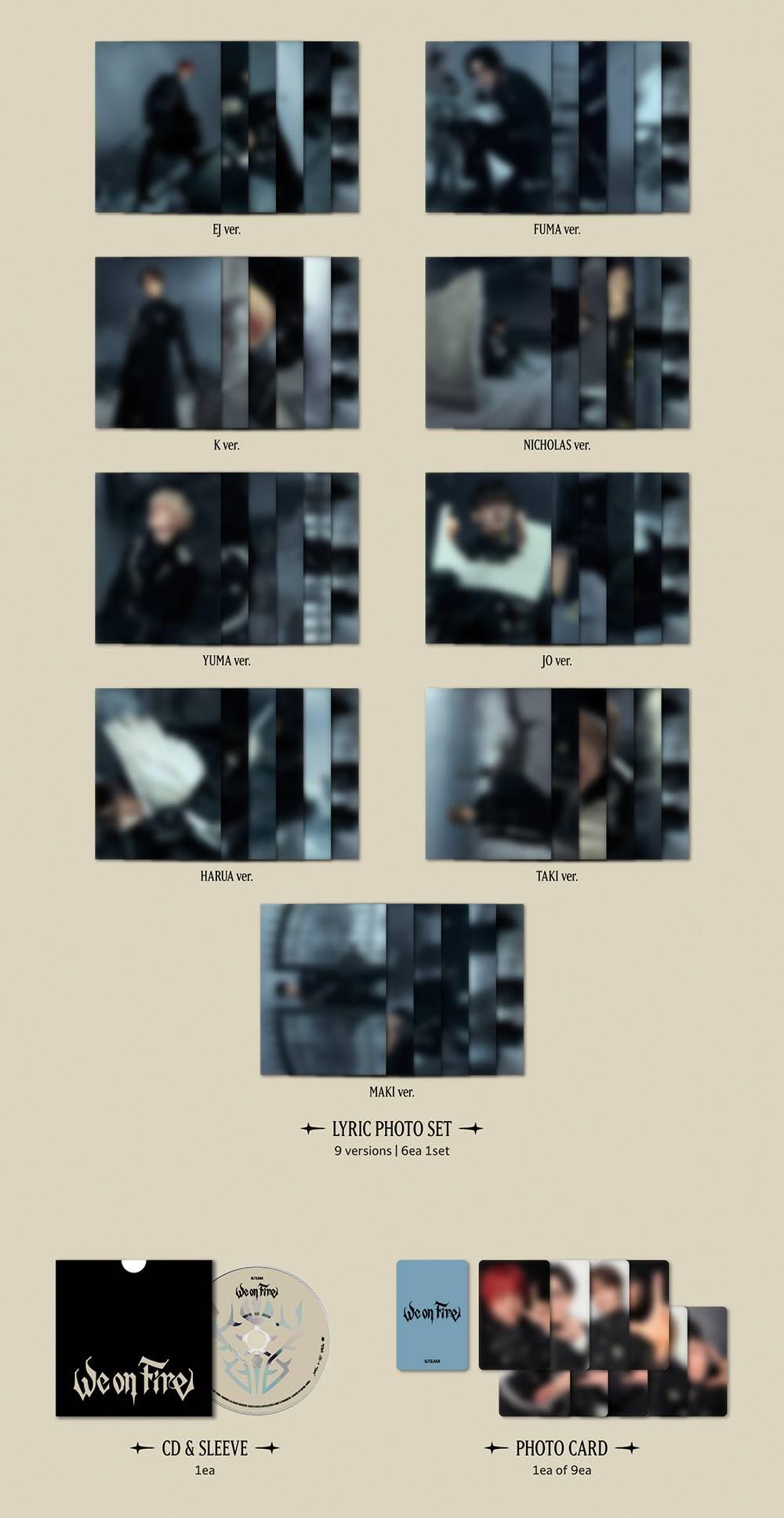 Amazon.co.jp: &TEAM (エンチーム) - 3rd EP [ We on Fire ] 韓国盤