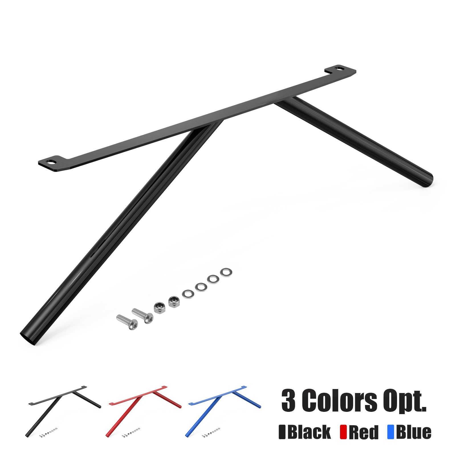 Bevinsee Nierenstreben-Stangen-Tuning-V-Strebe Compatible with E46 320i 323i 325i 328i 330i 330 Ci 330 xi 323 Ci 325 Ci, Schwarz