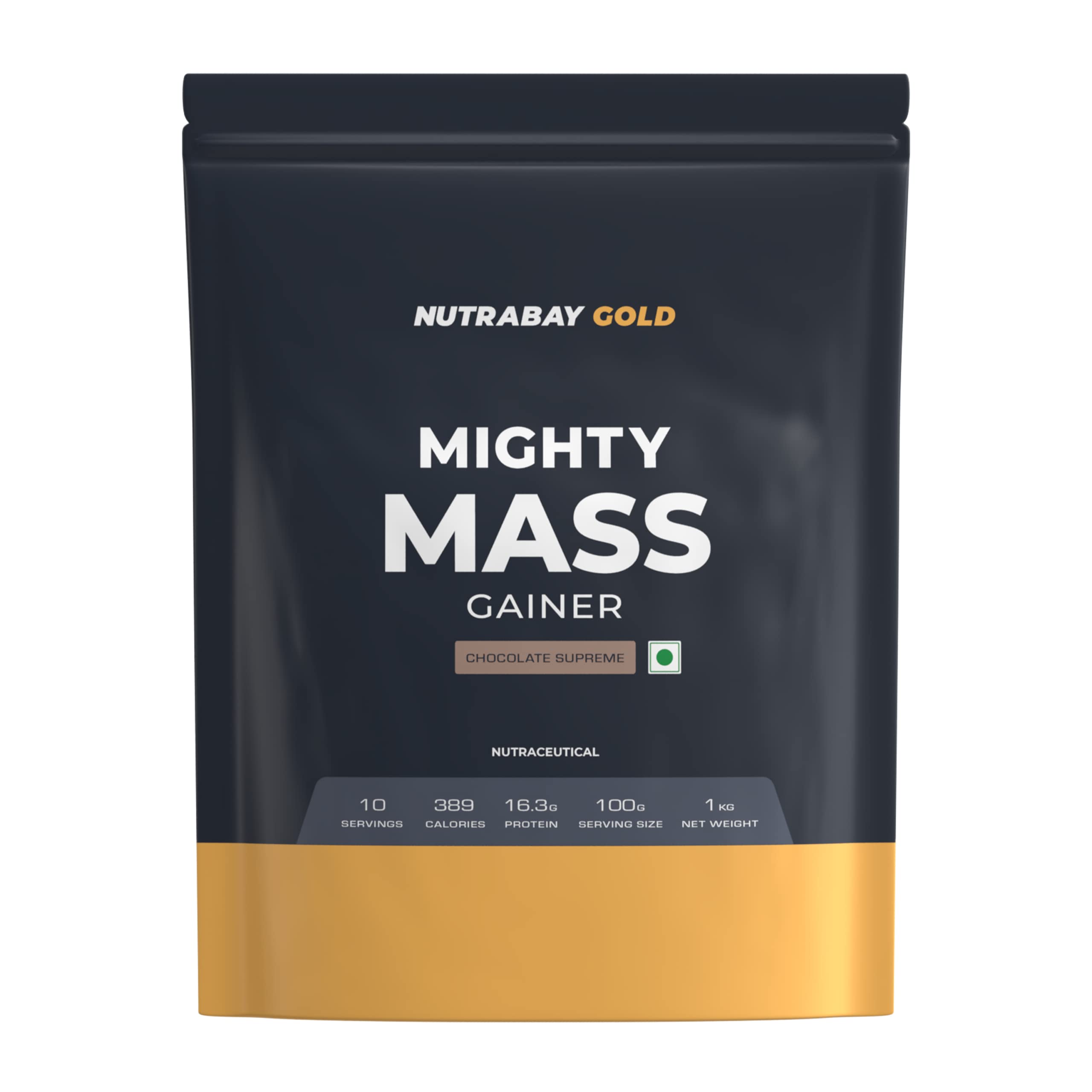 Buy Nutrabay Gold Mighty Mass Gainer with Whey Protein, Digestive