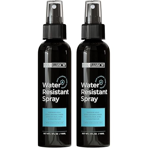 Hair iIllusion (Water Resistant) Hair Spray Allows You To Get Your Hair Wet - Pack of 2