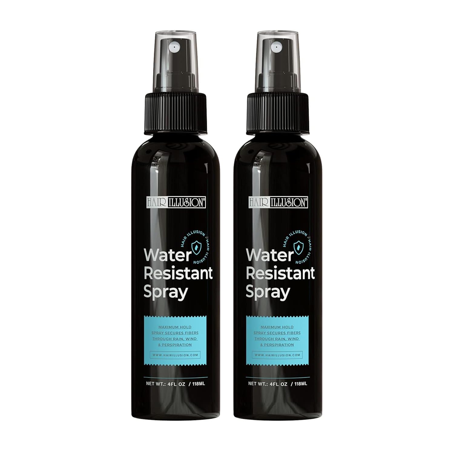 Hair iIllusion (Water Resistant) Hair Spray Allows You To Get Your Hair Wet - Pack of 2