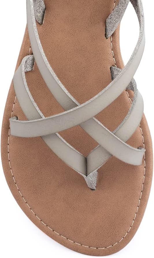 Women's Gladiator Flat Sandals Fisherman Strappy Sandals Ankle Strap Sandals - Image 2