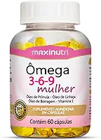 Ômega 3/6/9 Mulher (Linhaça/Prímula/Borragem/Vit.E) - 60 Cáps., Maxinutri