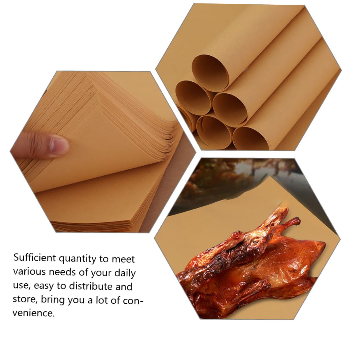 Gadpiparty Papel para Envolver Alimentos de Pulpa de Madera sin Olor Desagradable y Buena Durabilidad, 300 Hojas para Sándwiches y Comida Preparada