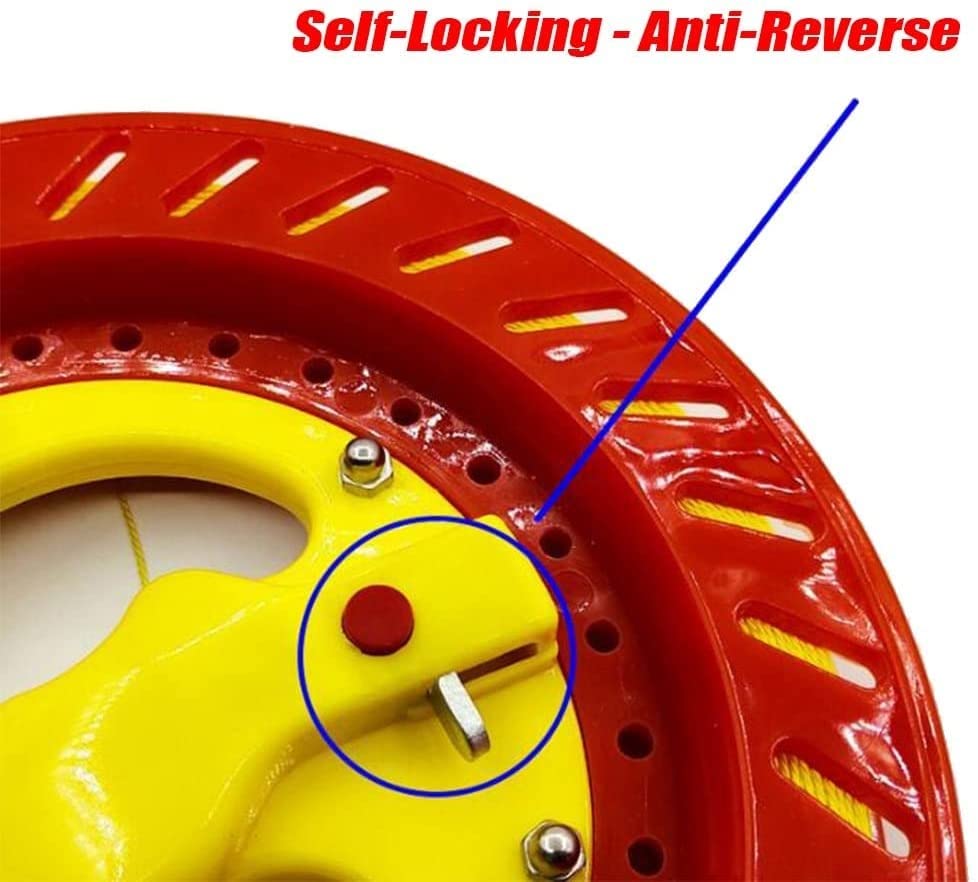Kite Line Reel Winder Anti-Reverse Hand Wheel Winder Winding Reel Grip Wheel Kite Flying Tool Lockable Outdoor Kite Accessories for Single Line Kite Flying - Image 6