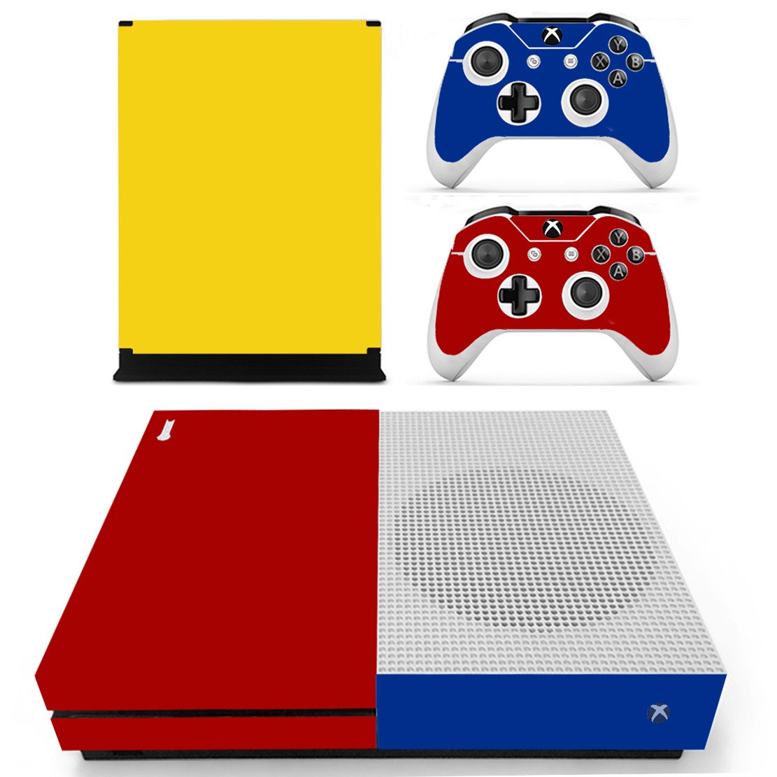 DOTBUY Vinyl Decal Full Body Skin Sticker For Microsoft Xbox One S Console And 2 Controllers And Kinect 2.0 (Carbon Fiber Black) — view 39