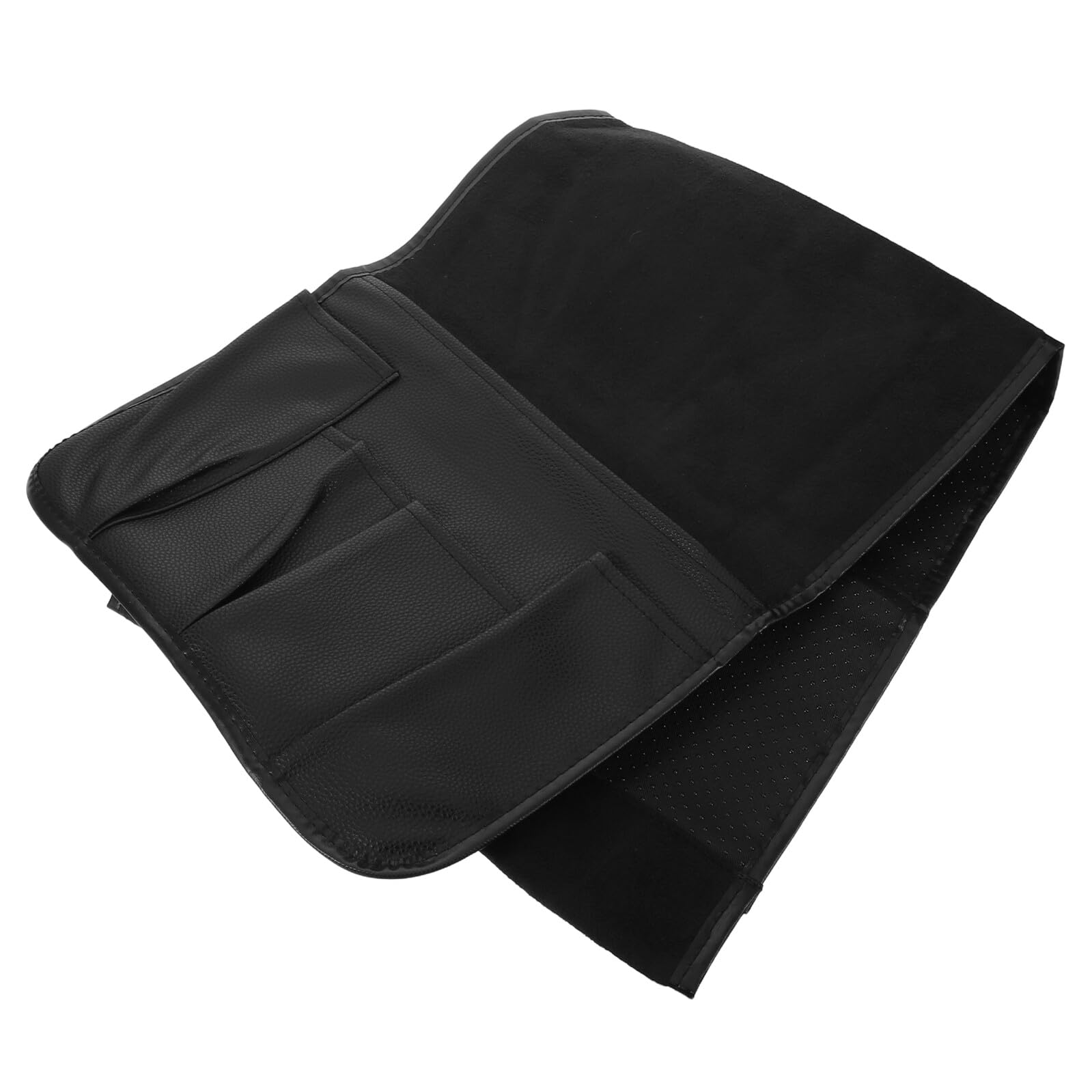 SUPVOX Organizer Portaoggetti Antiscivolo per Bracciolo Poltrona in Pelle Pu con 5 Tasche Imbottite per Tablet, Riviste e Telecomando, Custodia Morbida per Divano Reclinabile, Accessorio