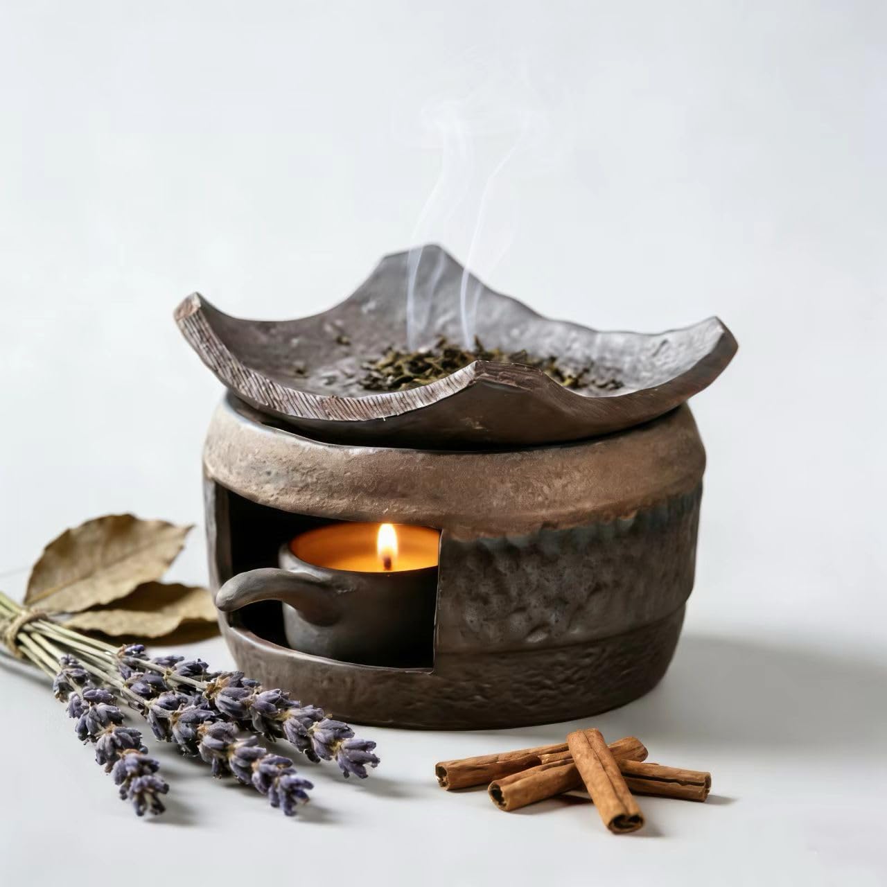 Amazon.com: Cedar and Zen Herb Burner, Handmade Ceramic, Aromatherapy ...
