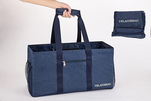 Miniatura 8 de YELAIYEHAO 2 bolsas grandes de utilidad, bolsa plegable