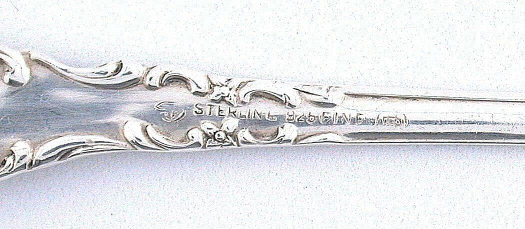 7 1/5 x 1 Inch Vintage Pure Sterling Silver Ornate Jam Jelly Butter Knife AS94