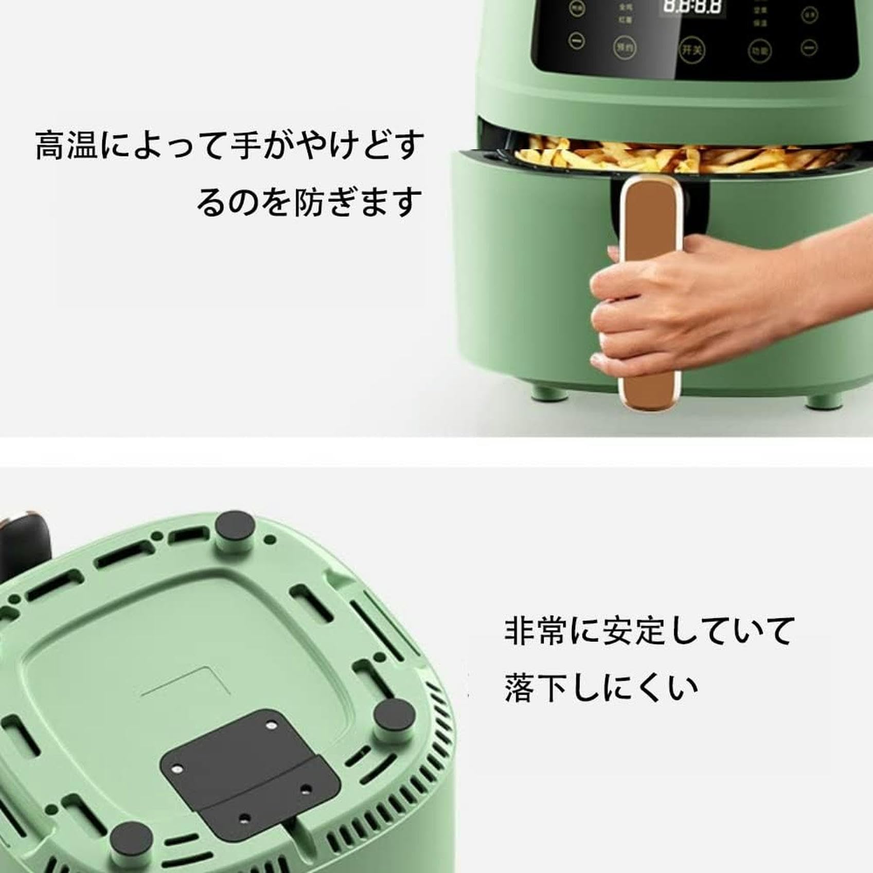 Amazon.co.jp: エアフライヤー ノーオイルフライヤー 6L大容量 電気