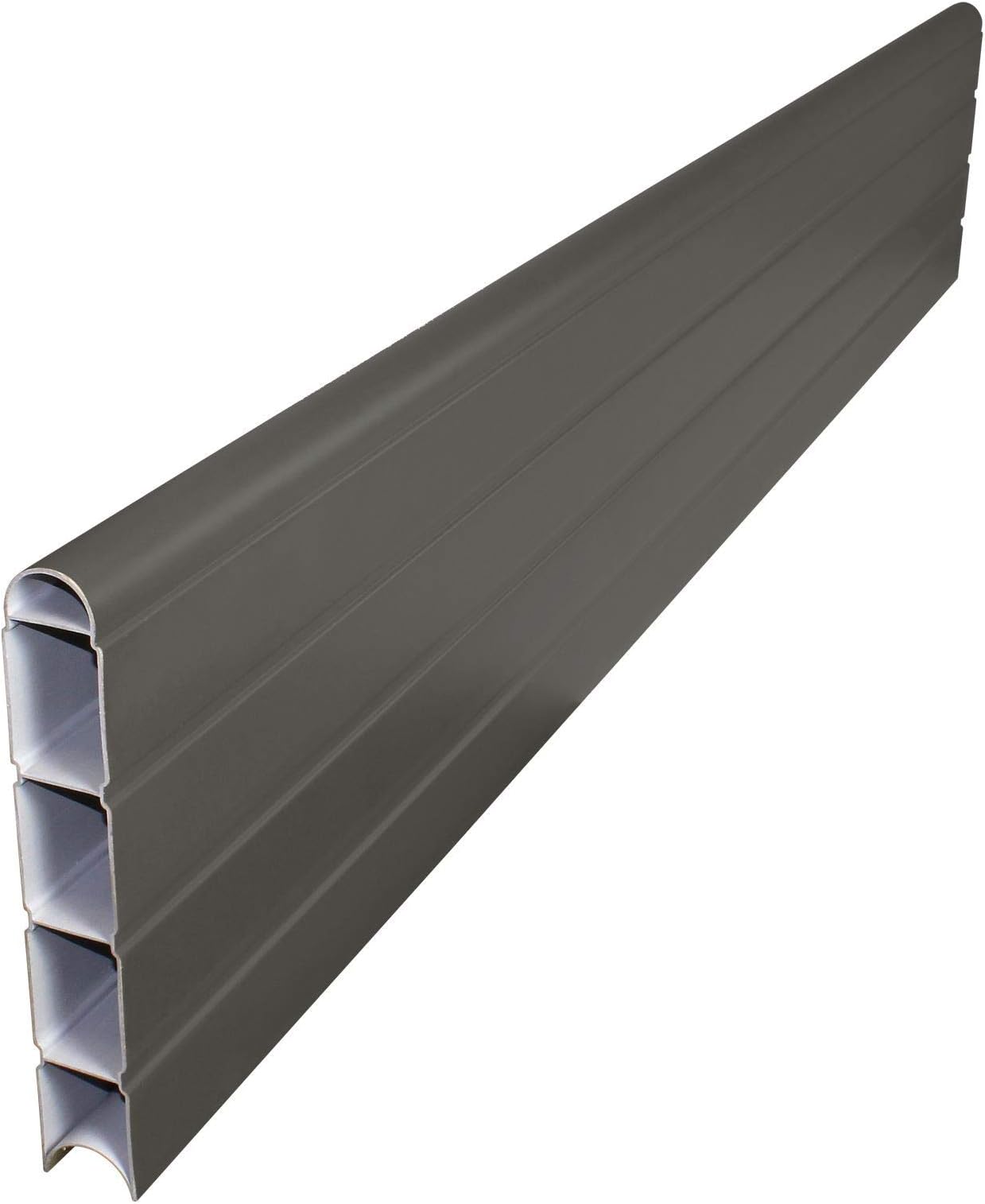 6' (1.829m) Graphite Grey Long Composite Fence Board Plastic Eco Fencing Panel Plank Gravel Board