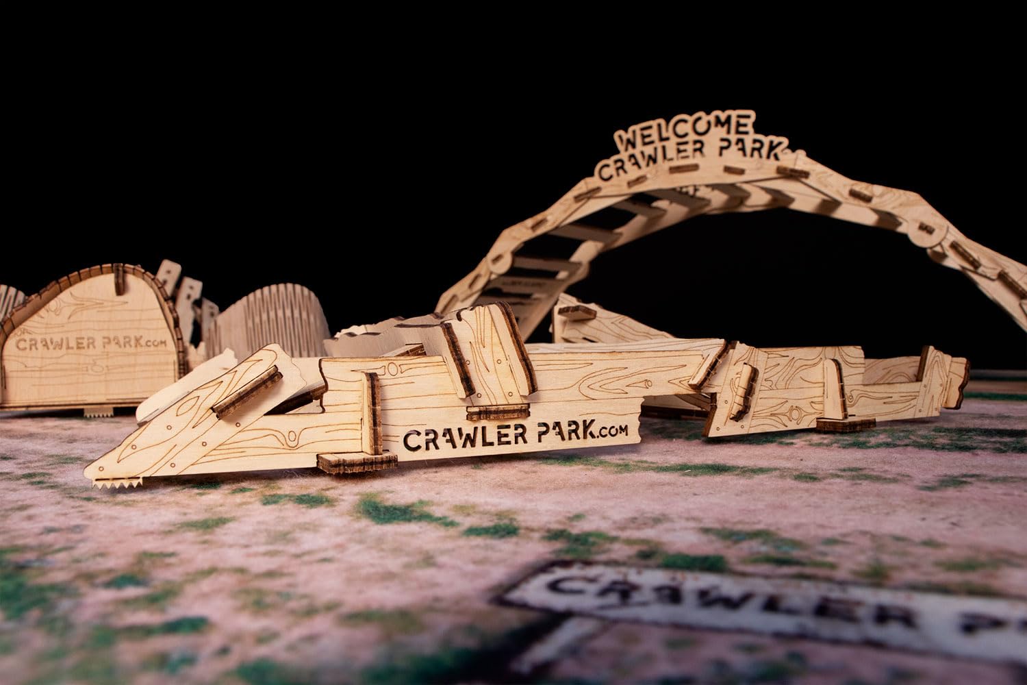 KIT Base di 2 Ostacoli per RC Crawler Park Course 1/24 & 1/18 Scala