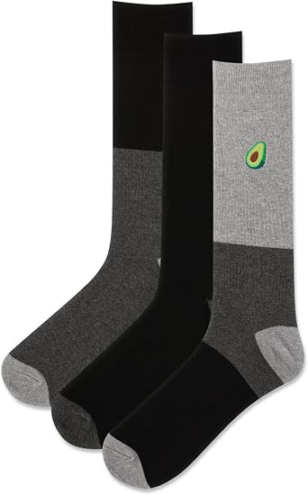 Hot Sox Mens Fun Conversation Starter Crew Socks - 3 Pair Pack - Cool & Funny Pop Culture Novelty Gifts
