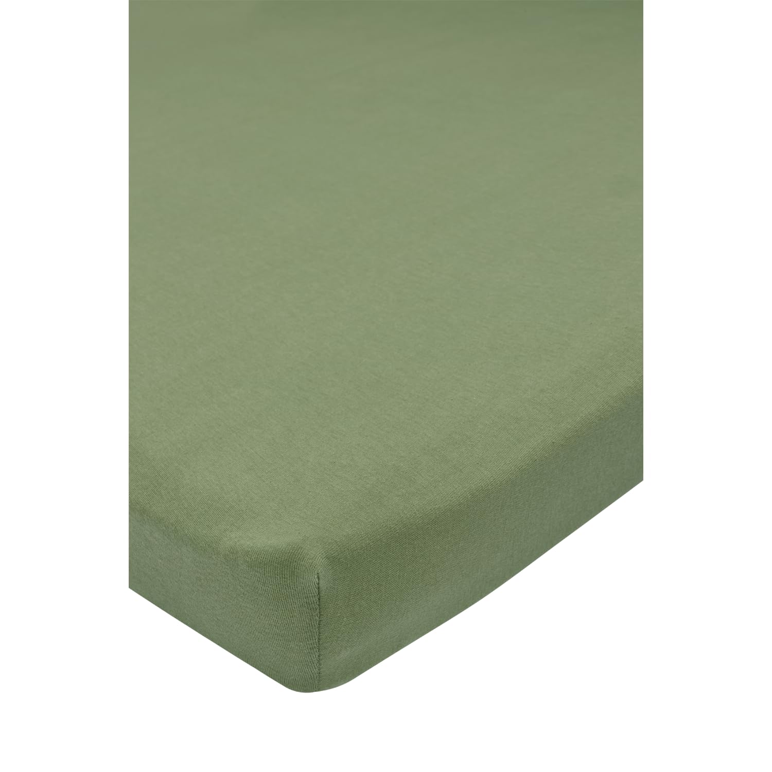 Meyco Baby Fitted Sheet Jersey Olive Green 75 x 95 cm 1 Pack Oeko-Tex Standard 100