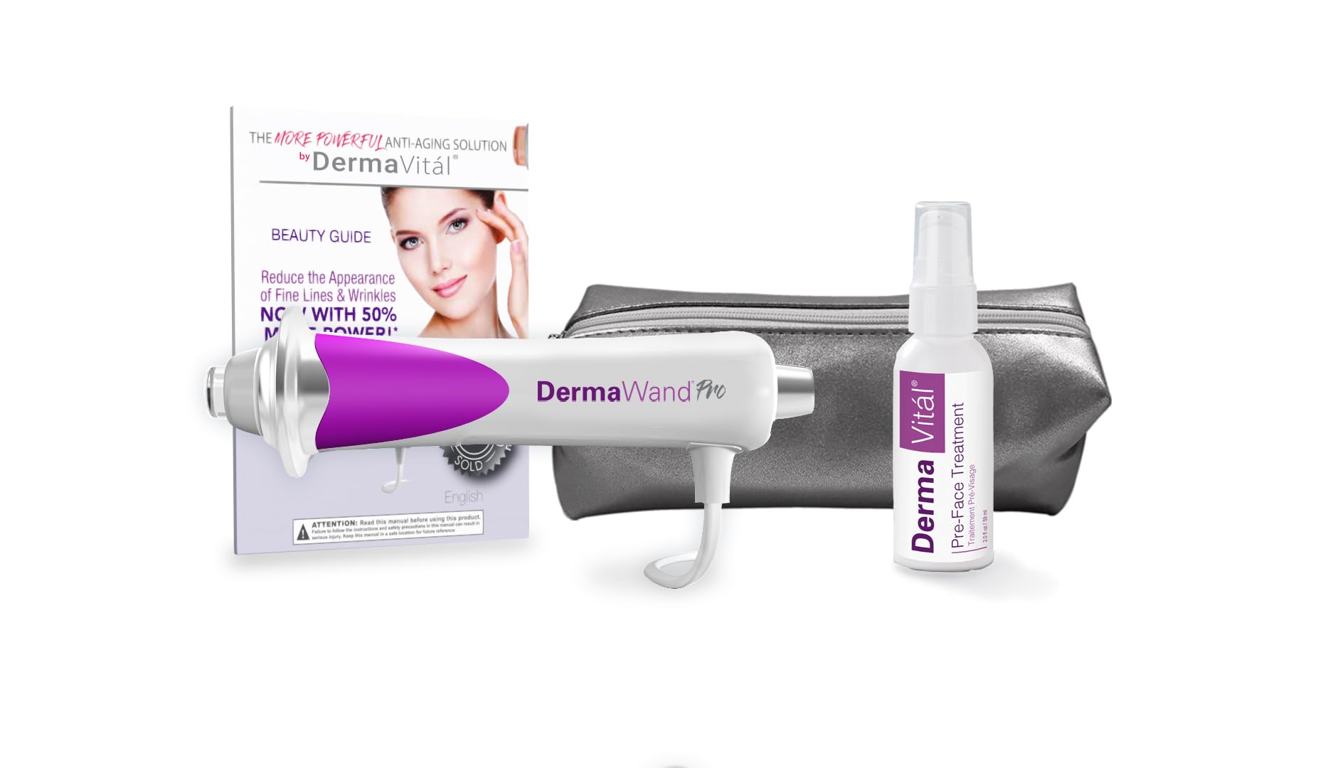 Pro Anti-Aging Skincare Deluxe System - Microcurrent Facial Device w/Face Cream