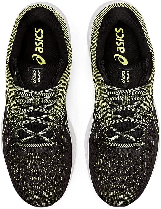 ASICS Men's Evoride 2 Running Shoes, 11.5, Black/Glow Yellow