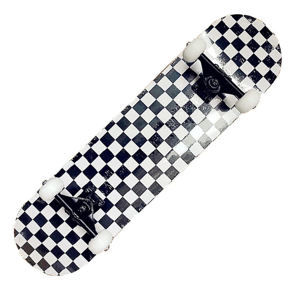 Skateboard for Beginners 31 inch 9 Layers Maple Deck Pro Skateboard Complete Double Kick Concave Skate Board with