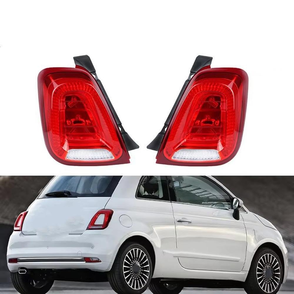 Ricambi auto 1 Paio Per Fiat 500 Auto Posteriore Bumoer Fanale Posteriore Freno Posteriore Guida Retromarcia Indicatori Di Direzione
