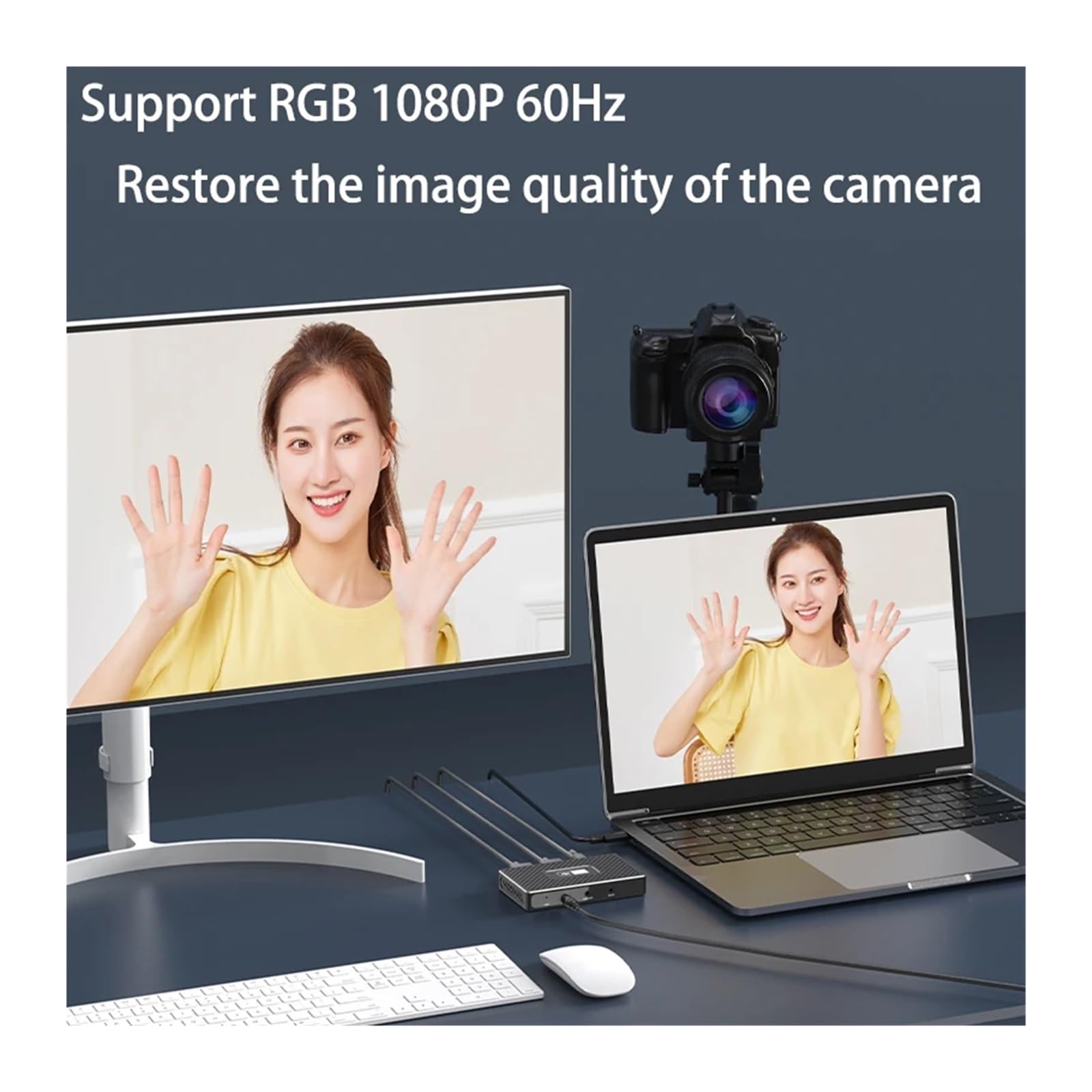 Convertidor Digital, Tarjeta de Captura Video USB 3.0 con grabación 4K a 60 Hz y Caja transmisión