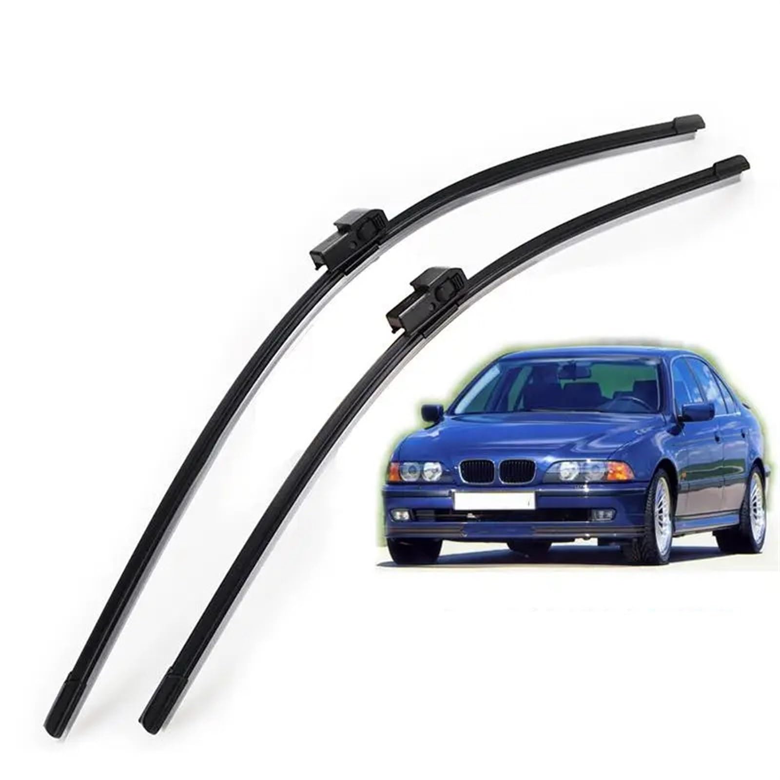 Limpiaparabrisas Coche Compatible Con 5 Series 525i 1995 1996 1997 1998 1999 2000 2001 2002 2003 Escobillas Limpiaparabrisas Delanteras Parabrisas Ventana Delantera 26"+22"