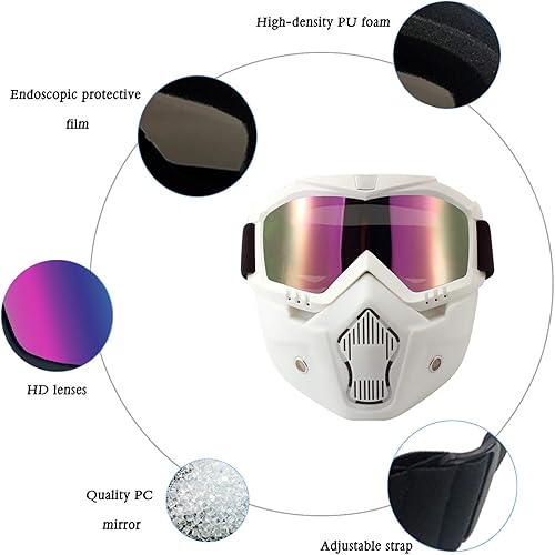 Miniatura 3 de EKIND Máscara táctica con mascarilla extraíble compatible con Nerf Elite Toy Gun Game Rival Ball