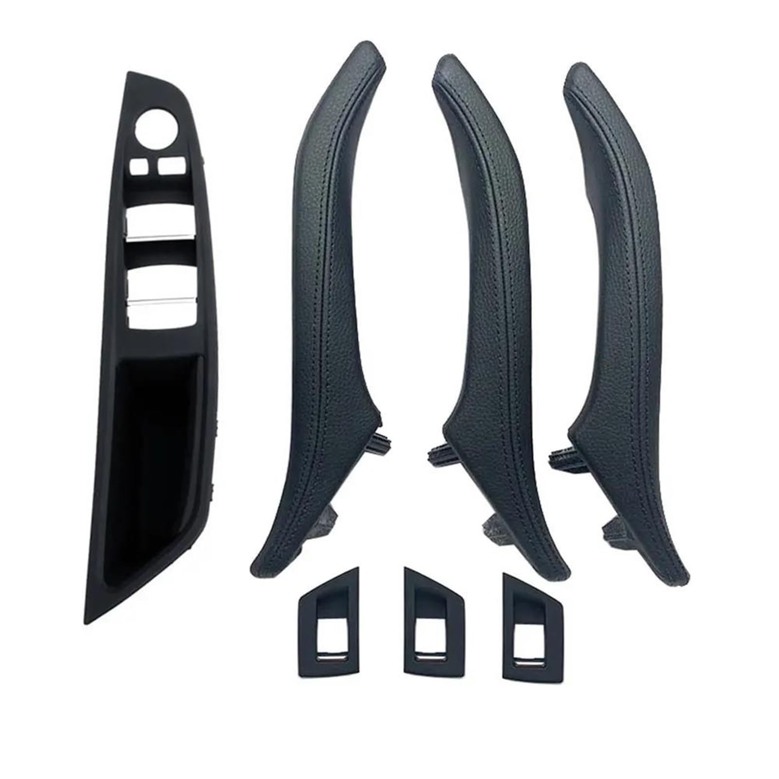 LVXVMOZEOK Interior Door Handle Armrest for 5 Series for F10 for F11 for 520 for 523 for 525 for 528 7PCS LHD Interior Lift Switch Armrest Cover Door Handle(A Moka 7PCS)