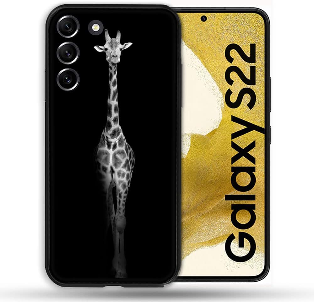 Case for Samsung Galaxy S22 Animal Giraffe Black