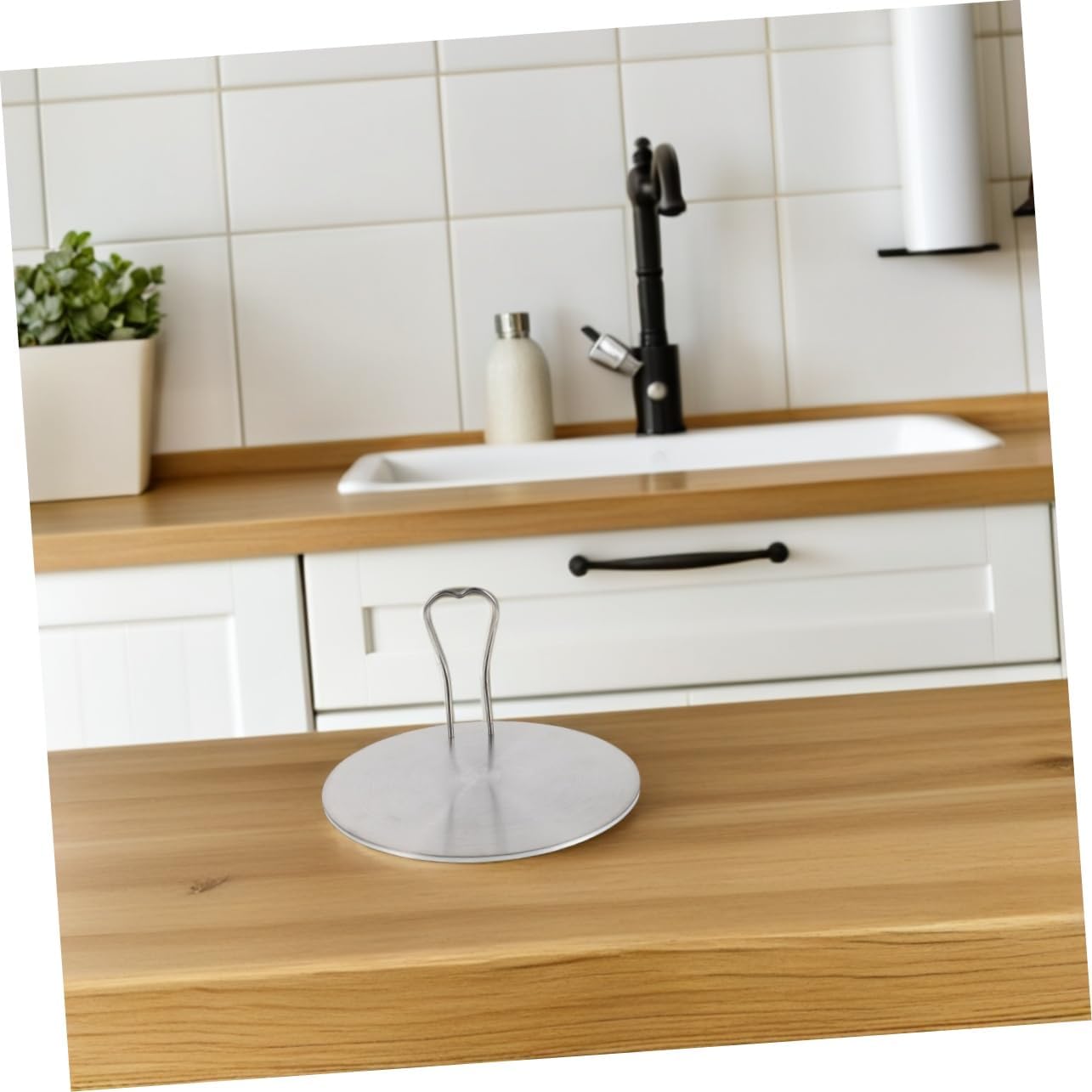 Stainless Steel Heat Diffuser Induction Adapter Plate with Handle