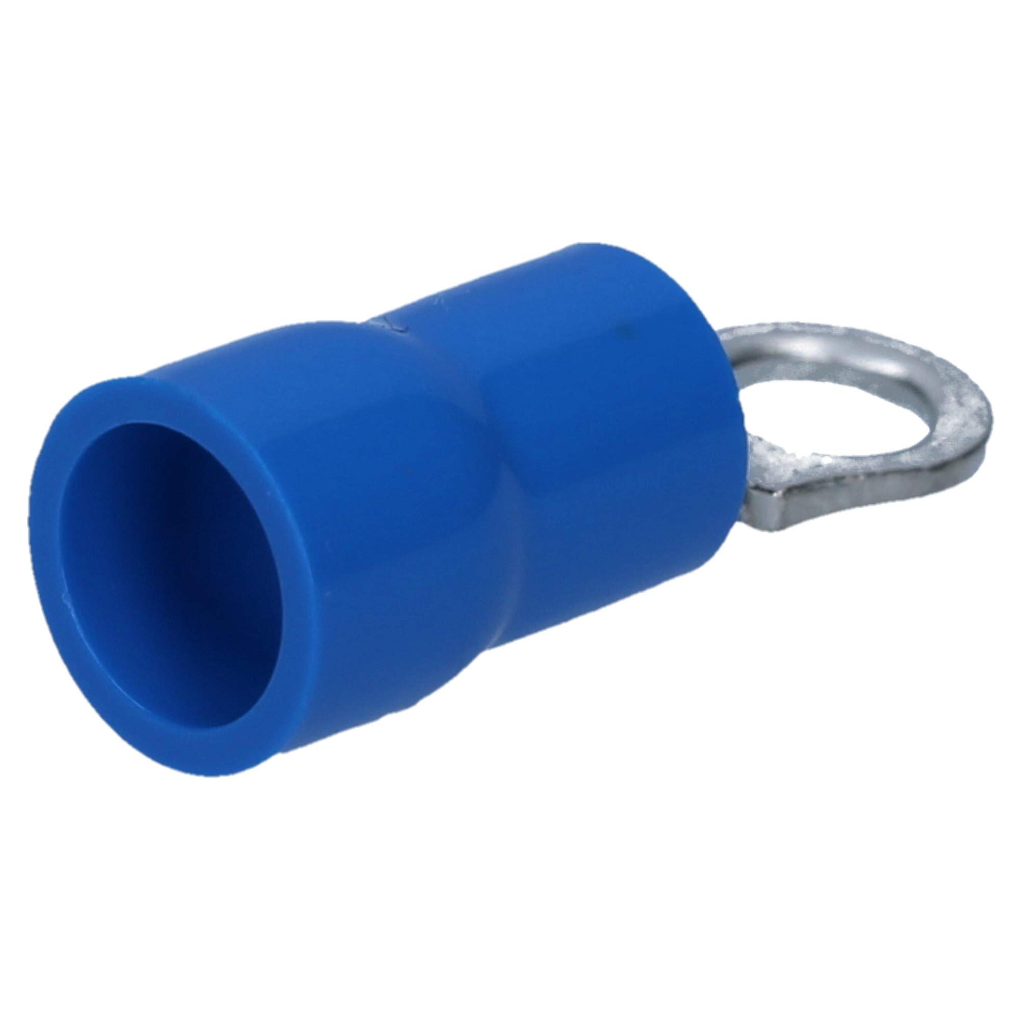 Cembre BF-M3,5 Lot de 100 Cosses à Œillet Isolées Bleu 1,5-2,5 mm² | Connecteurs à sertir en laiton étamé pour câbles électriques. Résistant de -20 à +80 °C. Qualité industrielle robuste.