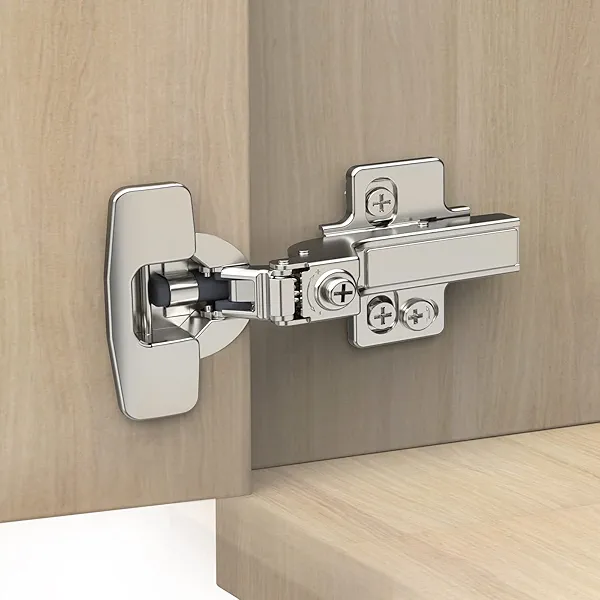 Chibery 10 Pack Frameless Inset Soft Close Concealed European Hinges, Self Closing Satin Nickel, 105 ° Open Angle 4D Adjustment, Speed Control, Clip On, Stainless Steel for Cabinet Door
