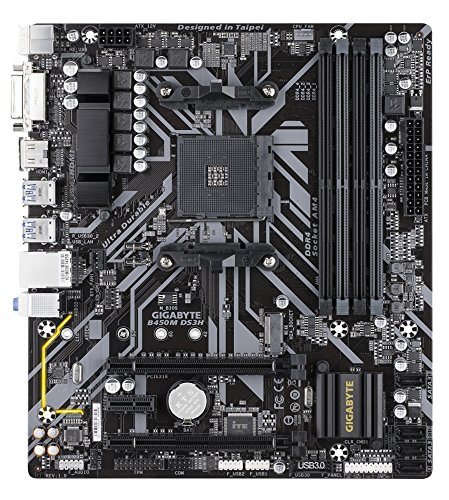 Image of GIGABYTE B450M DS3H Ultra Durable Motherboard with Realtek GbE LAN with cFosSpeed, PCIe Gen3 x4 M.2, 7-Colors RGB LED Strips Support