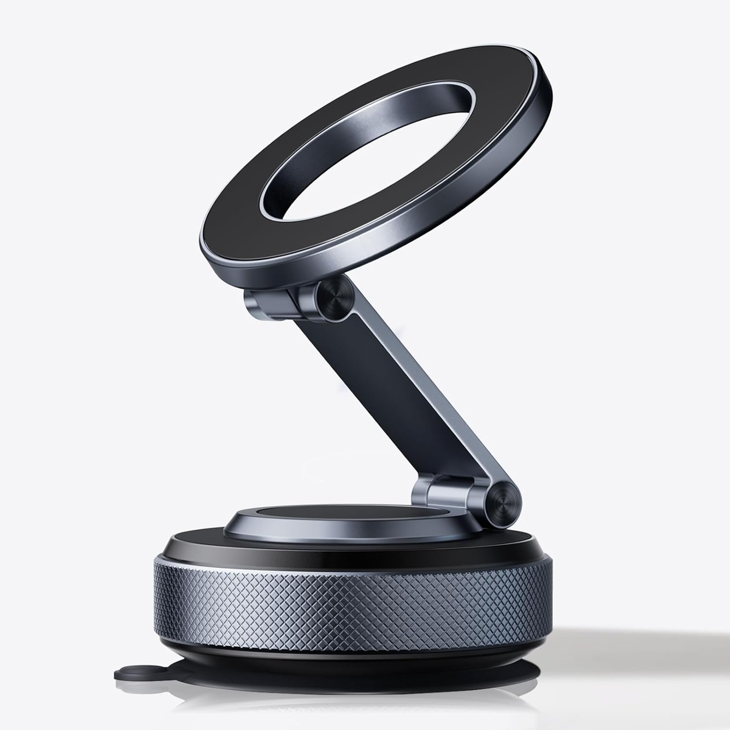 Full Aluminum Alloy MagSafe Car Mount 2025 for iPhone 17 Pro Max/16/15 [80+LBS Rock-Solid Suction & 3200gf N55 Magnet] 360° Adjustable Phone Holder for Car Dashboard/Windshield - No-Shake Stability