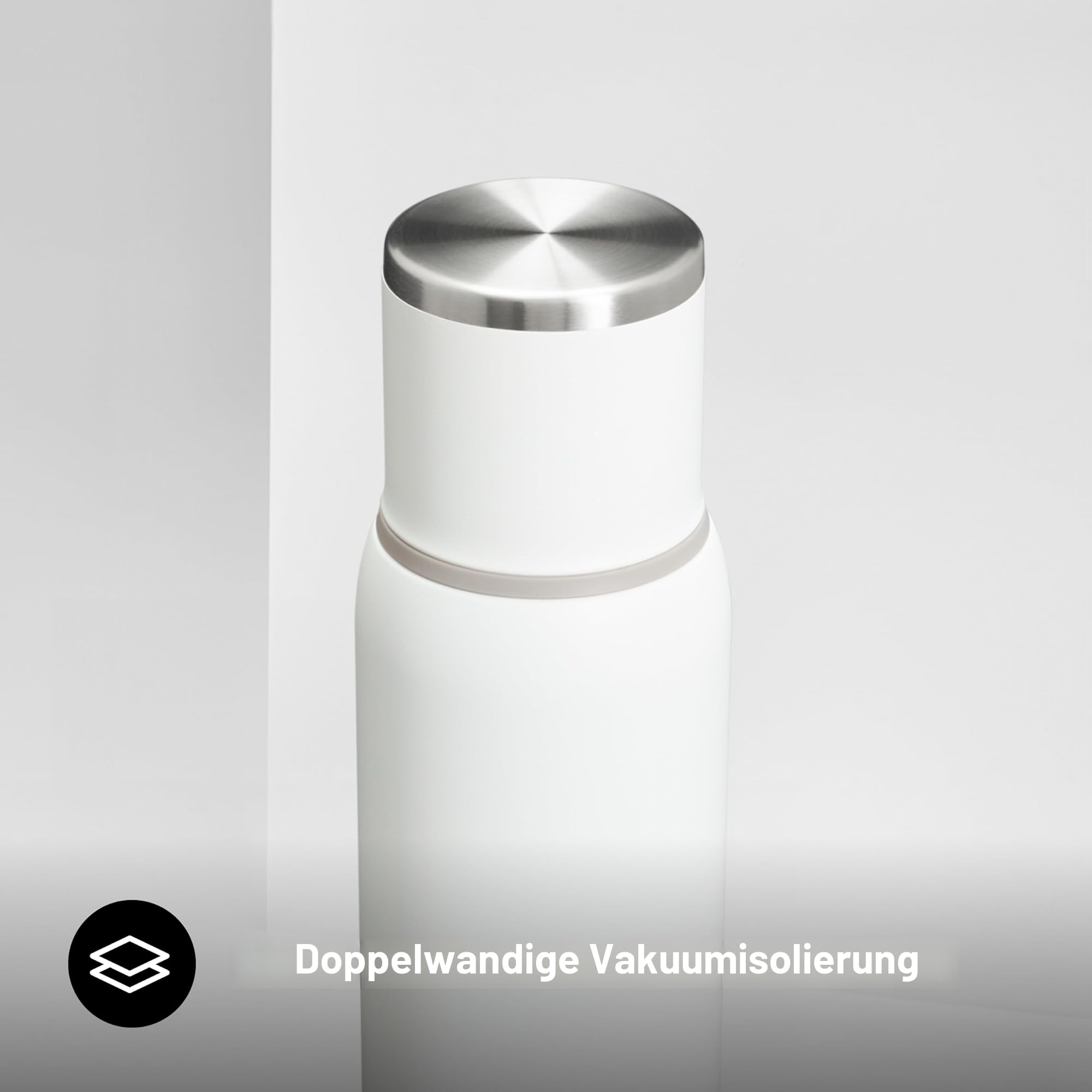 STANLEY 1913 Adventure To-Go Thermosflasche 1L - Frost | Hält 25 Std. heiß - 27 Std. kalt - Auslaufsicher - BPA-frei - Deckel dient als Becher