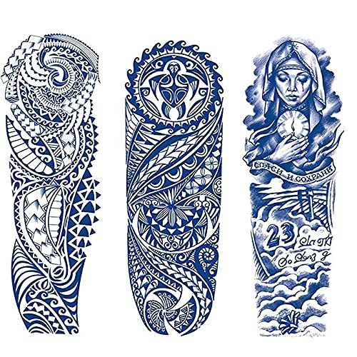 Aresvns Semi-Permanent Tattoos for Men and Boys,Realistic Temporary Tattoo Waterproof & Long-Lasting 1-2 Weeks,Lifelike Fake Tattoo Stickers