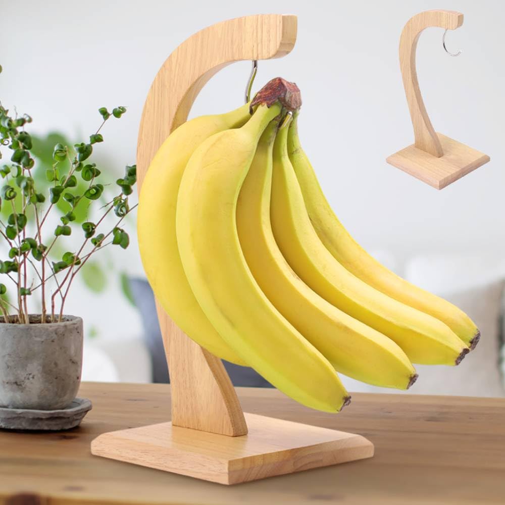Amazon｜Bonarca バナナスタンド 木製 おしゃれ バナナツリー バナナ