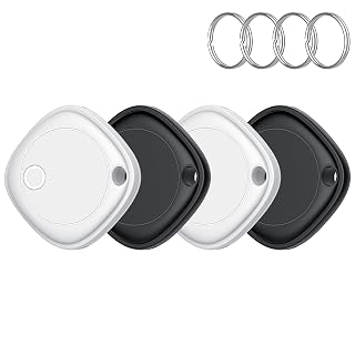 Air Tracker Tags-4 Pack, Bluetooth Tracker Works with Apple Find My APP (iOS Only), Bluetooth Item Finder Keys Finder and Item Locator for Keys, Bags, Luggage,Pets,Wallet,Replaceable Battery - Amazon product rated Grade C