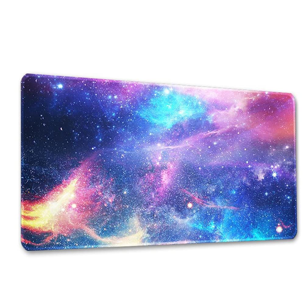 Morian Mouse Pad 400 * 800 * 3mm Dreamy Starry Sky Non-Slip & Waterproof Computer Gaming Mousepad with Stitched Edges (XG7)