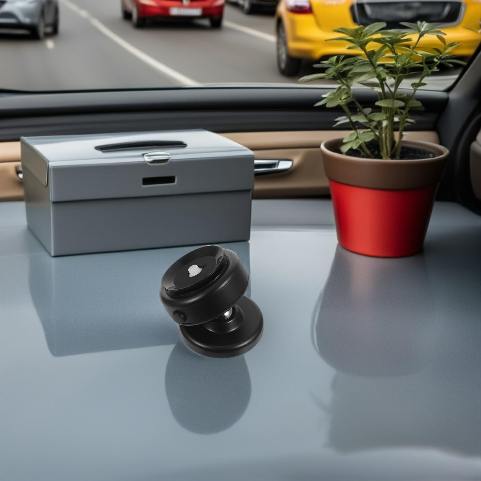 Porta Cellulare Auto Magnetico con Ventosa Supporto per Smartphone da Cruscotto o Parabrezza Multi-angolo Compatibile con Dispositivi di Grandi Dimensioni