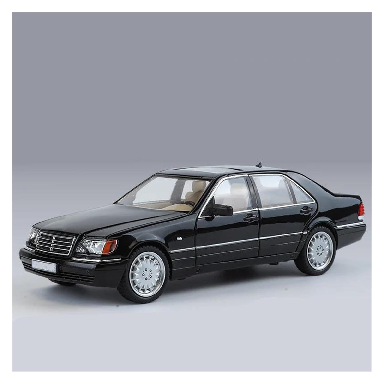 Btwodian Scale Model Car 1:24 For Benz W140 S320 Alloy Car Model Diecasts Metal Vehicles Collections Desk Decoration(B)