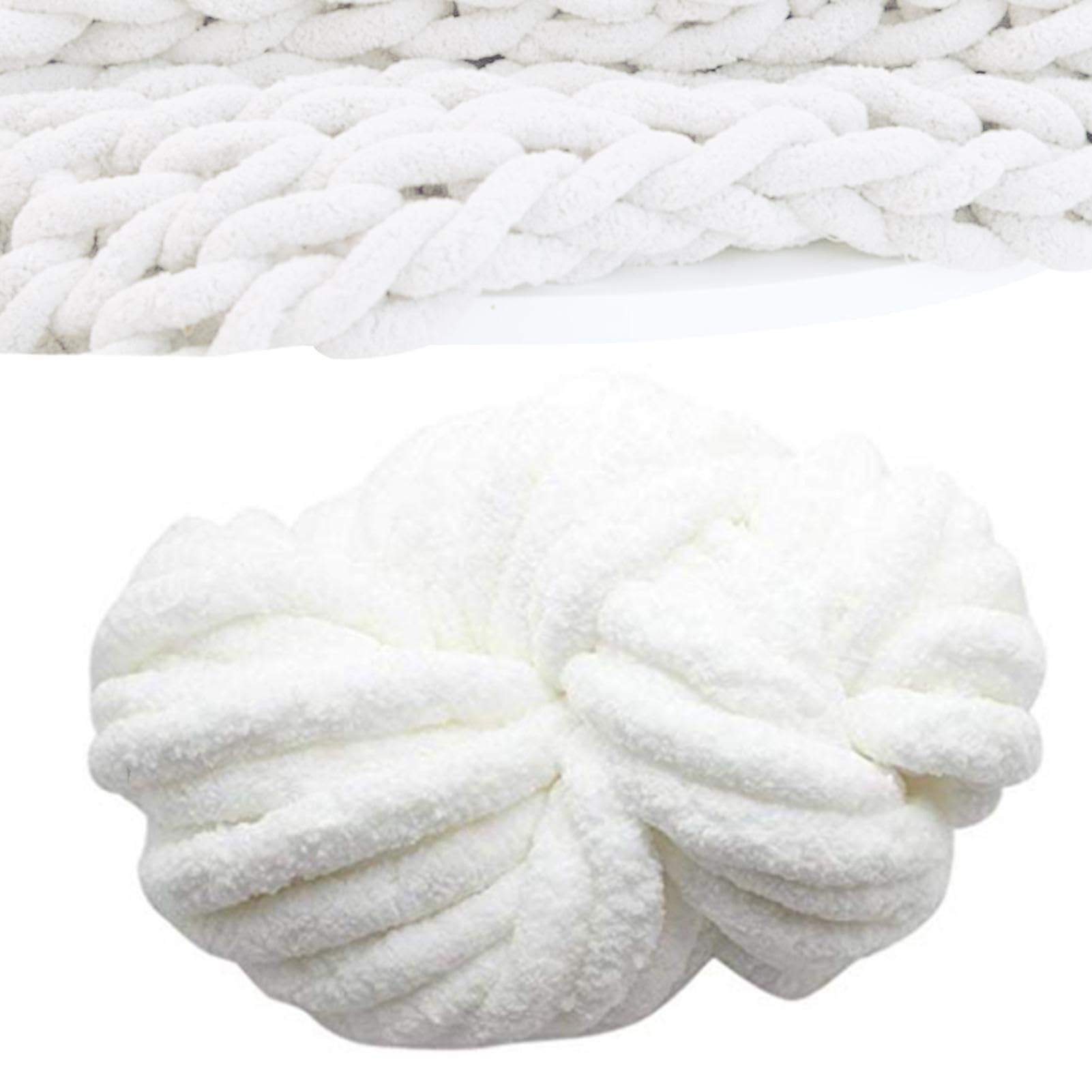 Filato Di Ciniglia Grosso Morbido Confortevole | Filato Di Ciniglia Gigante Per Maglia A Mano Forniture Per Tappeti, Sciarpe, Cucce, Maglioni, Guanti, Cappelli,