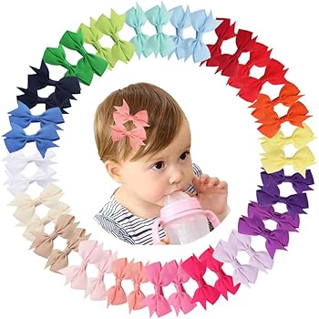 mini alligator hair clips baby