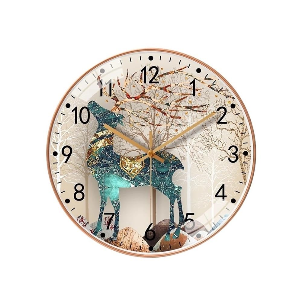 DFHS46JK Wall Decor Silent Mechanism Battery Operated Wall Watch Decor Clocks 20cm Hanging BedRoom Living Room for living room decor