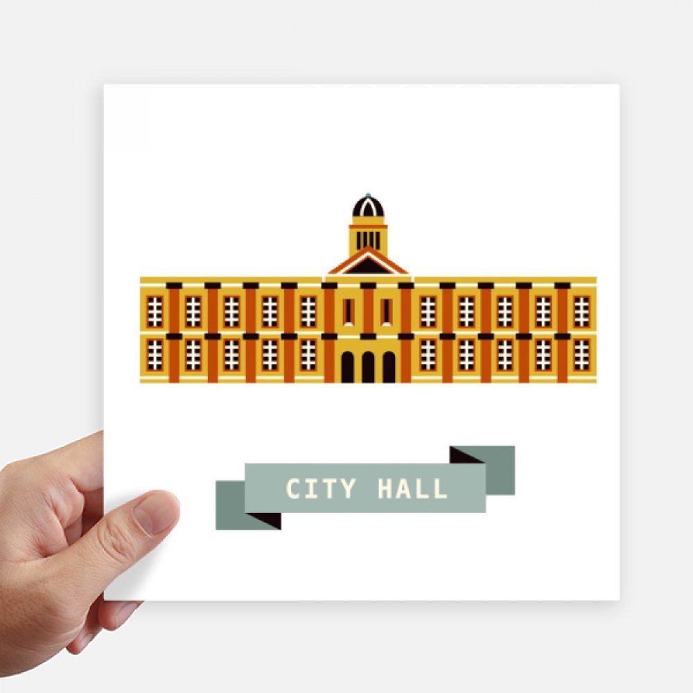Stickers Singapour City Hall pour personnaliser une valise un ordinateur ou un mur de chambre