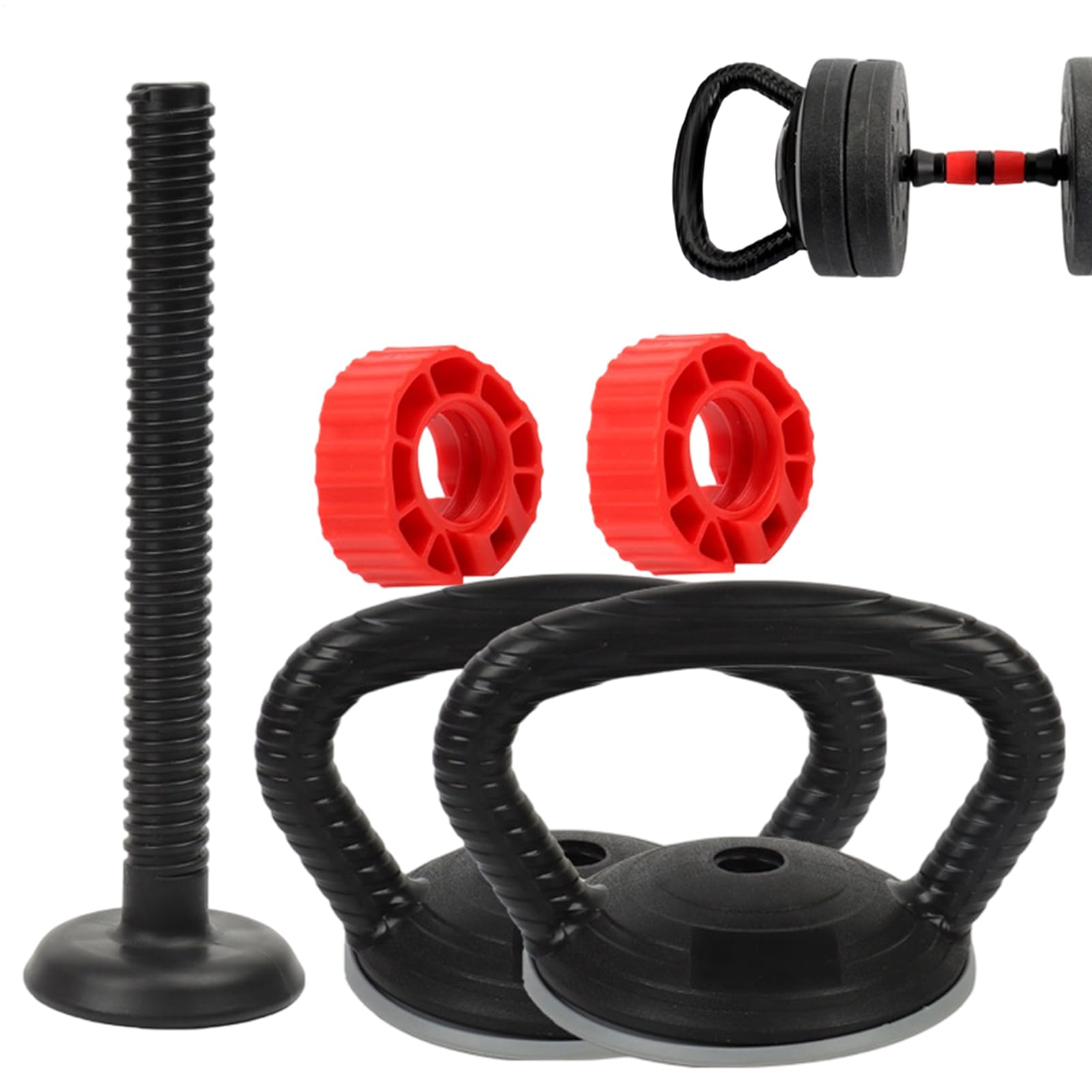 Uchwyt Kettlebell, akcesoria zastępcze do sztangi, ulepszony uchwyt hantli 4,5 cm, ergonomiczny materiał antypoślizgowy, narzędzie do treningu siłowego, sprzęt fitness do domu, siłowni, użytku