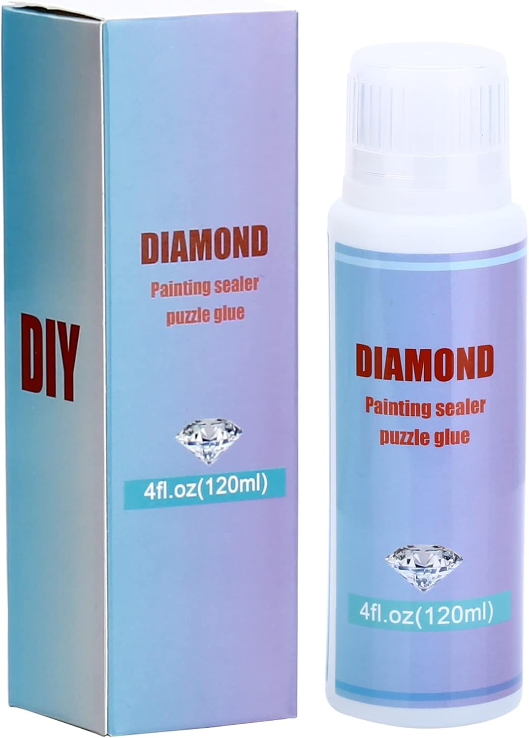 Diamond Painting Sealer 120ML, 5D Diamond Painting Glue Permanent Hold