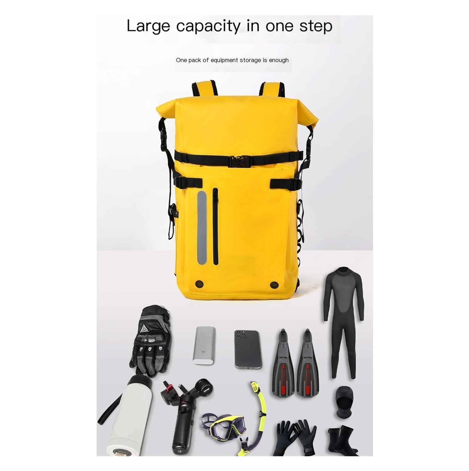 Sac à Dos étanche pour Plongée, Natation, Rafting, Sac Multifonctionnel d'extérieur