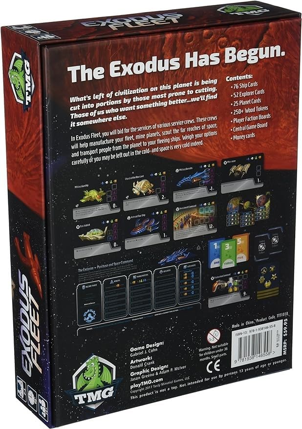 Tasty Minstrel Games Exodus Fleet Board Game Expansion miniatura 6