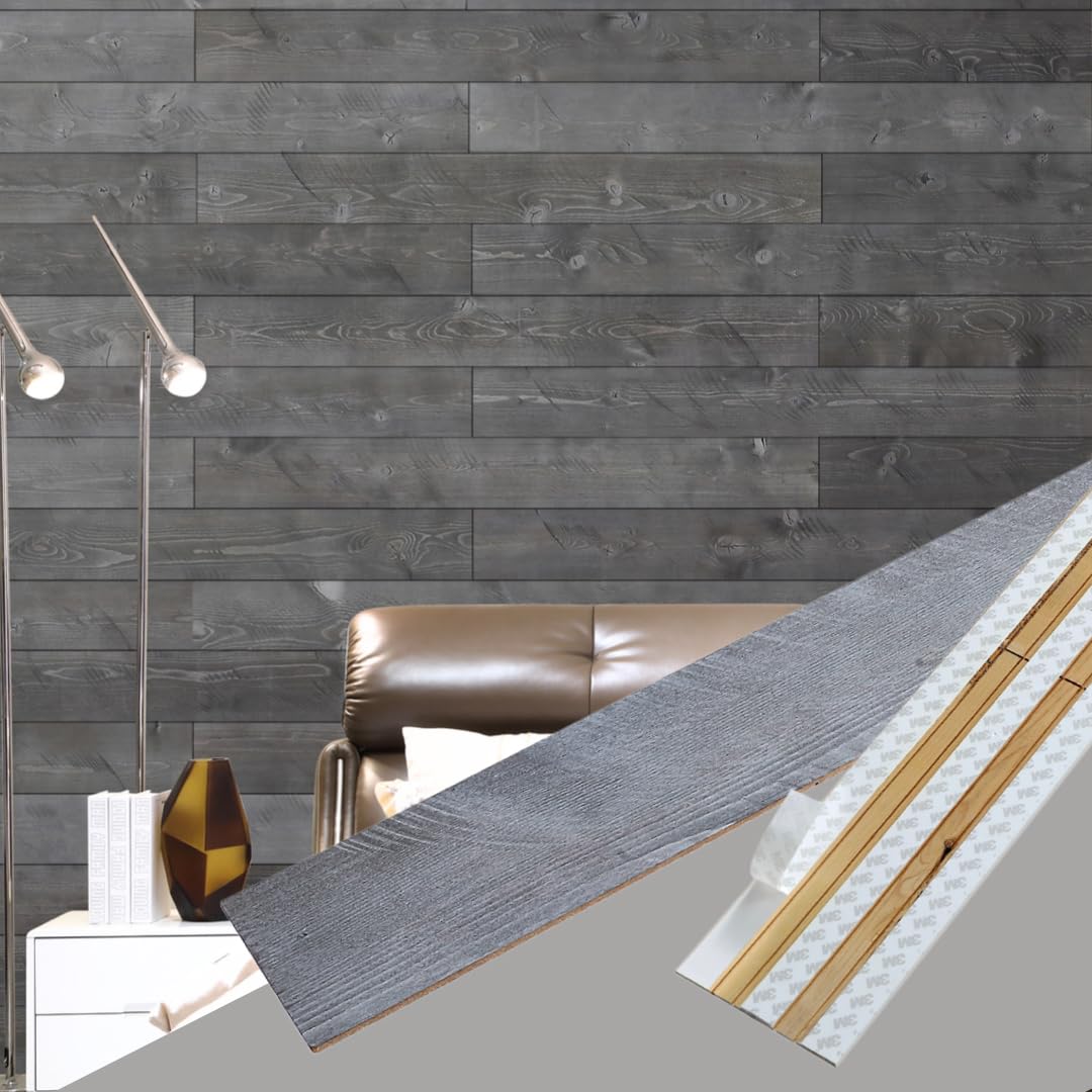 Buy WoodyWalls Peel and Stick Wood Planks Real Wood Wall Panels