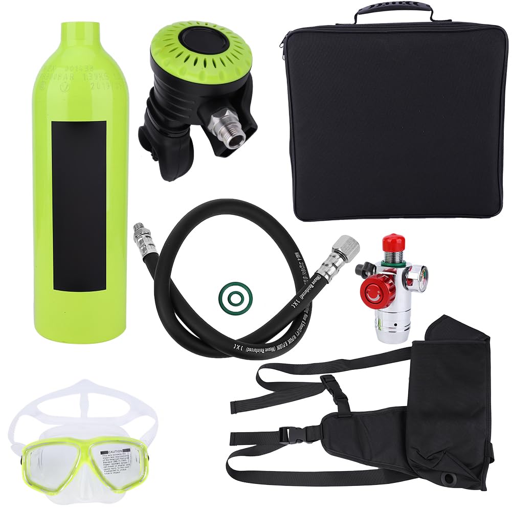 Rebreather per Immersione S400 con Bombola di Ossigeno da 1 Litro per Aria di Riserva Subacquea